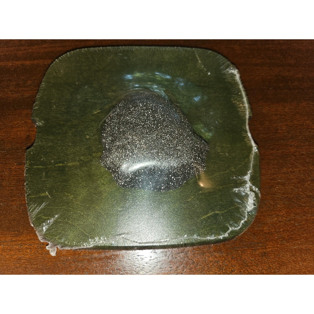 Longaberger Lucky Wish Basket Lid Green WoodCrafts 2009 Gold Knob Accessory
